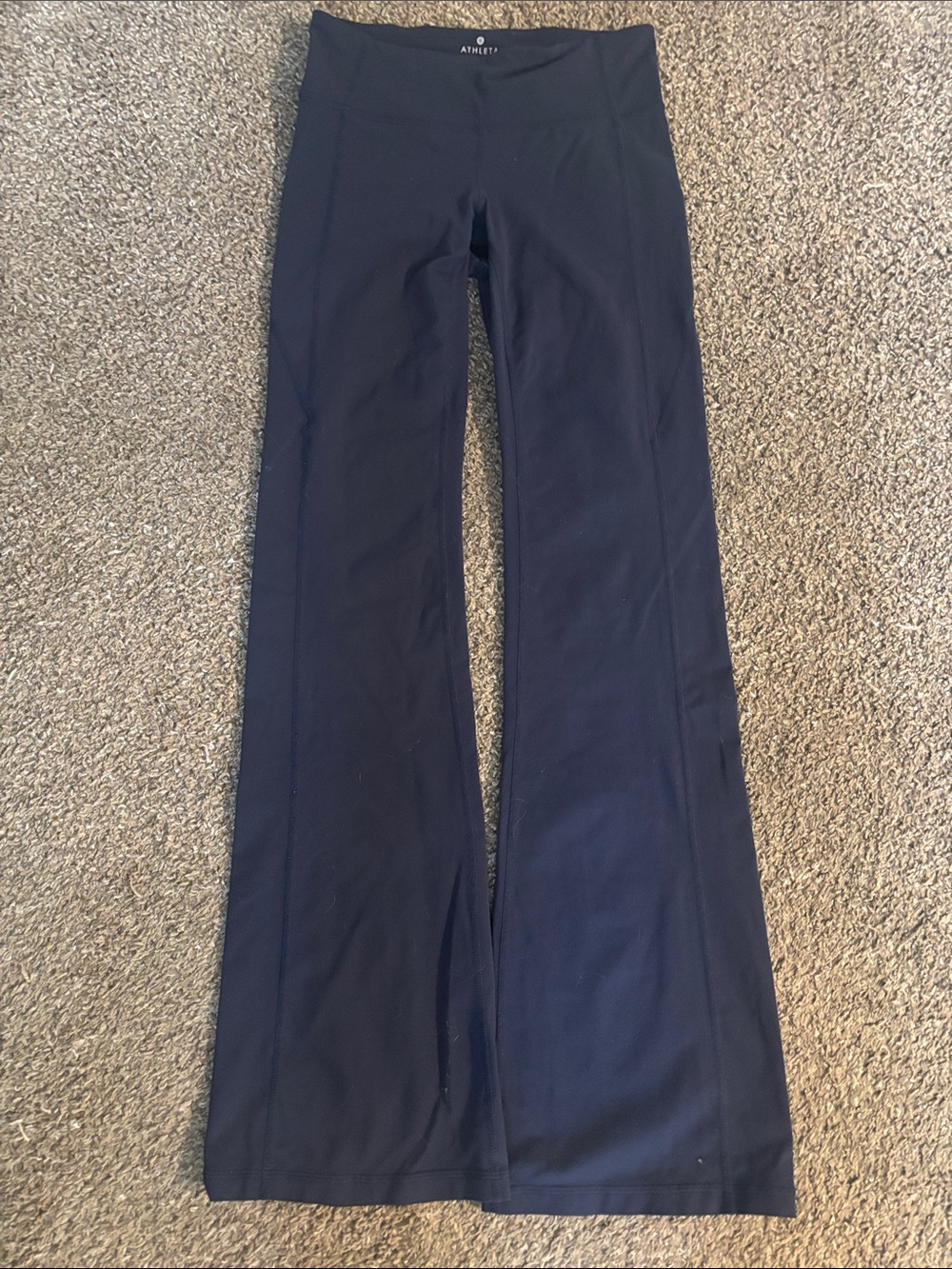 Athleta Navy Wide-Leg Yoga Pants